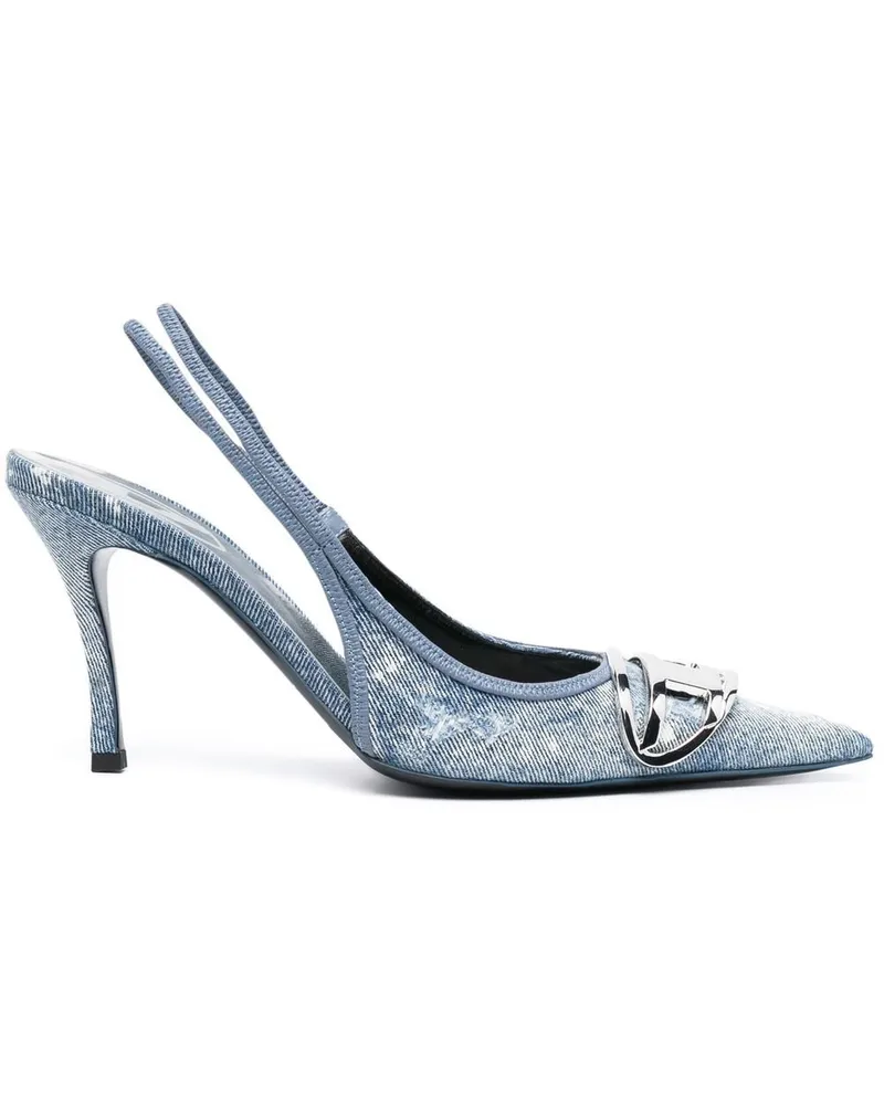 Diesel D-Venus Slingback-Pumps 80mm - Blau Blau