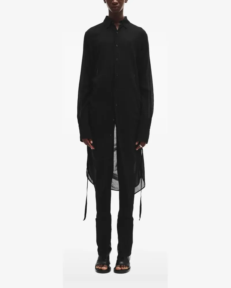 Ann Demeulemeester Komfortables Sandrina Hemd - Schwarz Schwarz