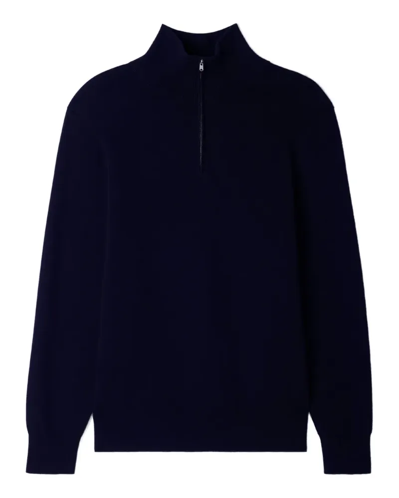 Sandro boxy zip sweater with standing collar - Schwarz Schwarz