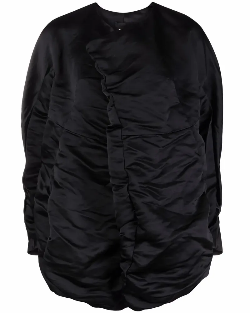 Comme des Garçons Oversized-Jacke mit Knitteroptik - Schwarz Schwarz