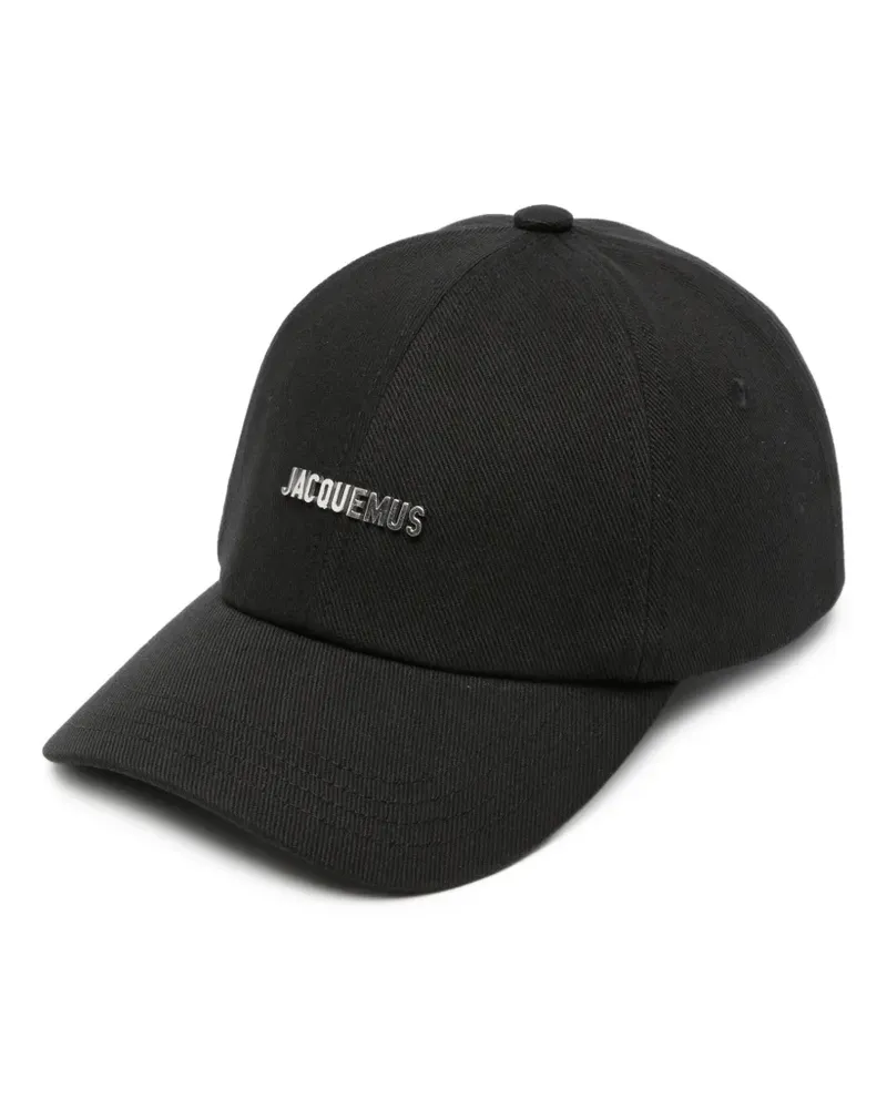 Jacquemus Baseballkappe mit Logo-Schild - Schwarz Schwarz