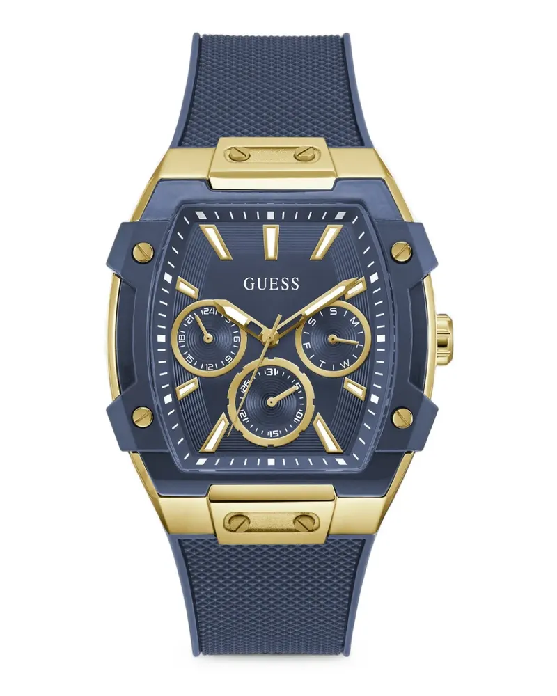 Guess stilicone 43.5 mm multifunction watch - Blau Blau