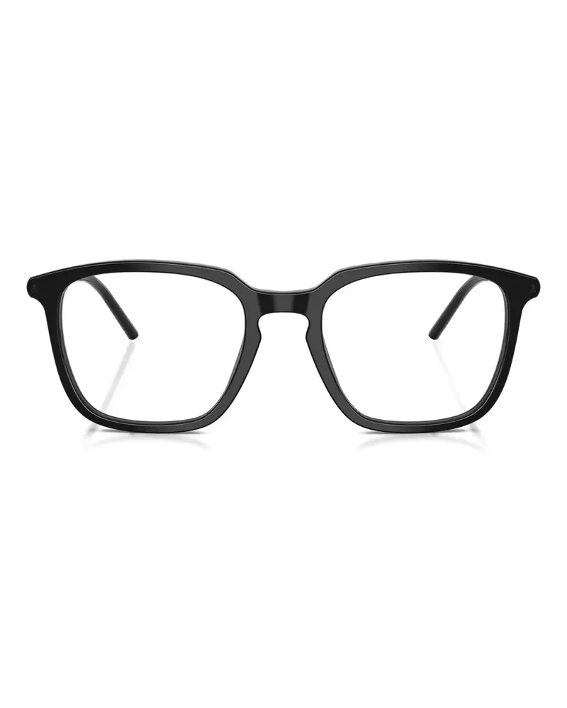 Moncler Brille mit eckigem Gestell - Schwarz Schwarz