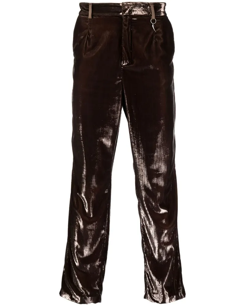 Roberto Cavalli Hose im Distressed-Look - Braun Braun