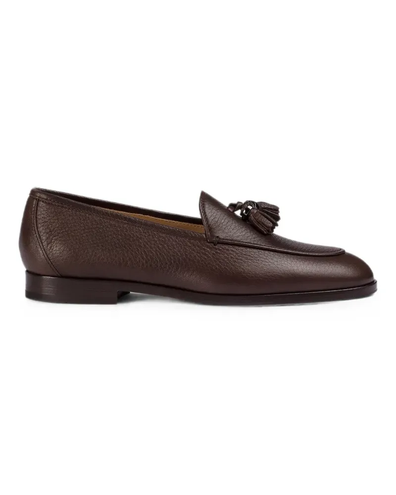 Doucal´s tassel-detail leather loafers - Braun Braun