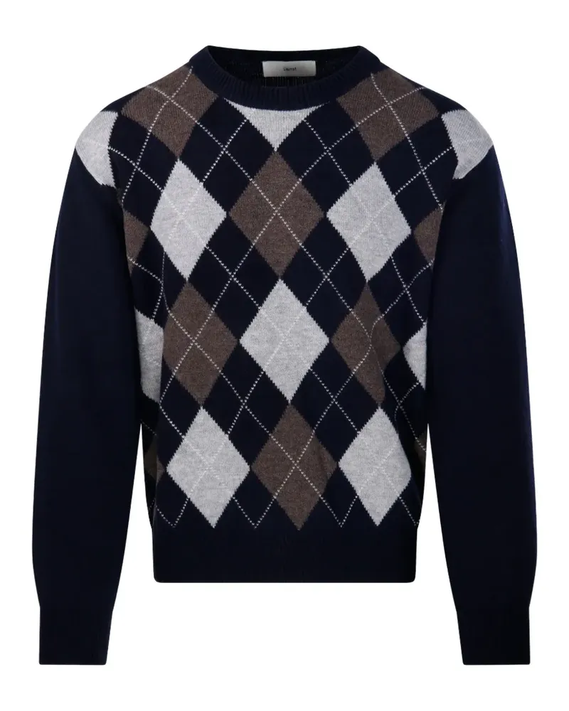 Dunst Pullover mit Argyle-Muster - Blau Blau