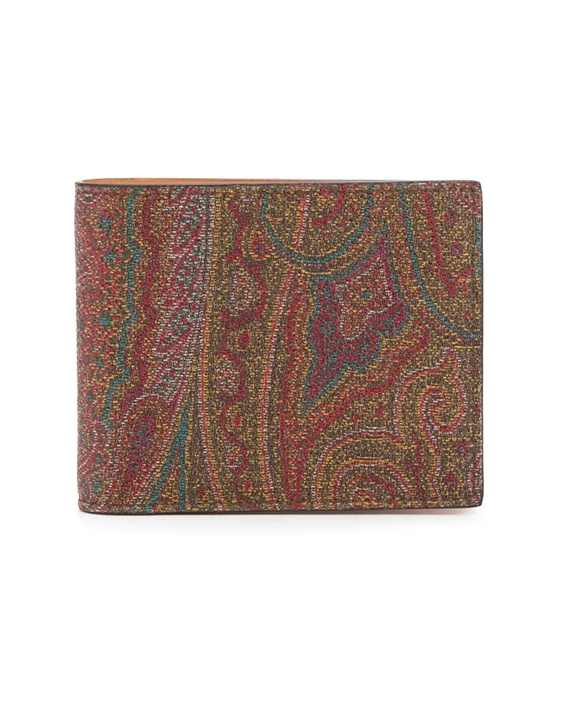 Etro Portemonnaie mit Paisley-Print - Braun Braun