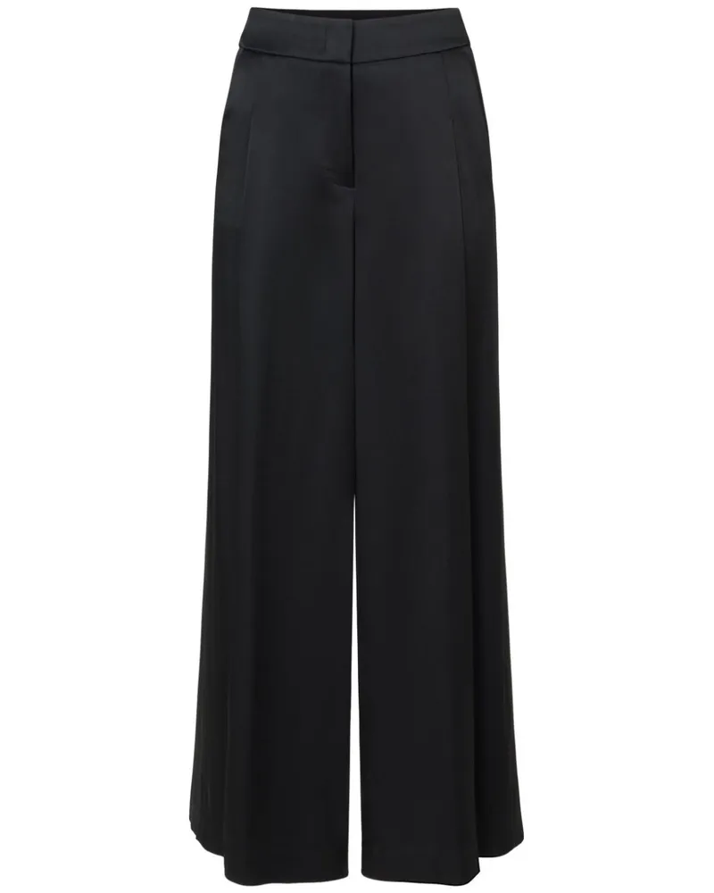 Peserico Hose aus Satin - Schwarz Schwarz