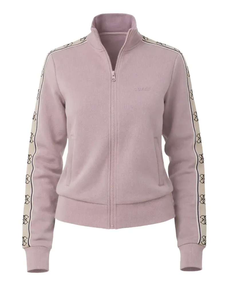 Guess Sweatshirtjacke mit Logo-Streifen - Rosa Rosa