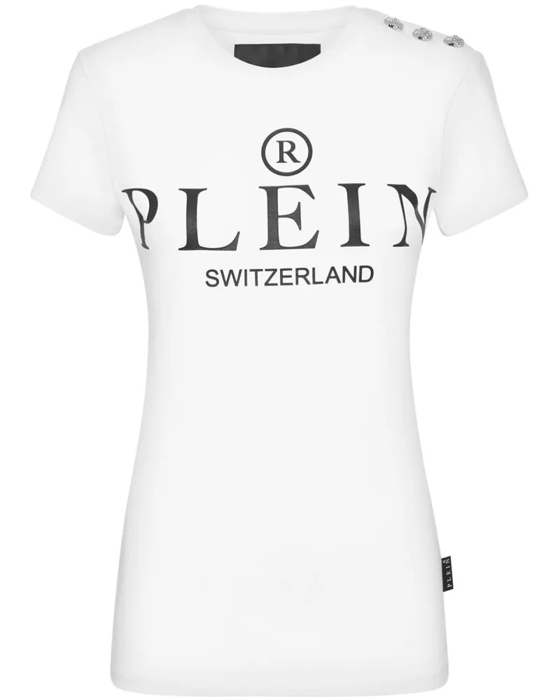 Philipp Plein T-Shirt mit Logo-Print - Weiß Weiß