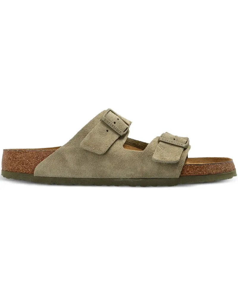 Birkenstock Arizona Pantoletten mit Schnallen - Grün Grün