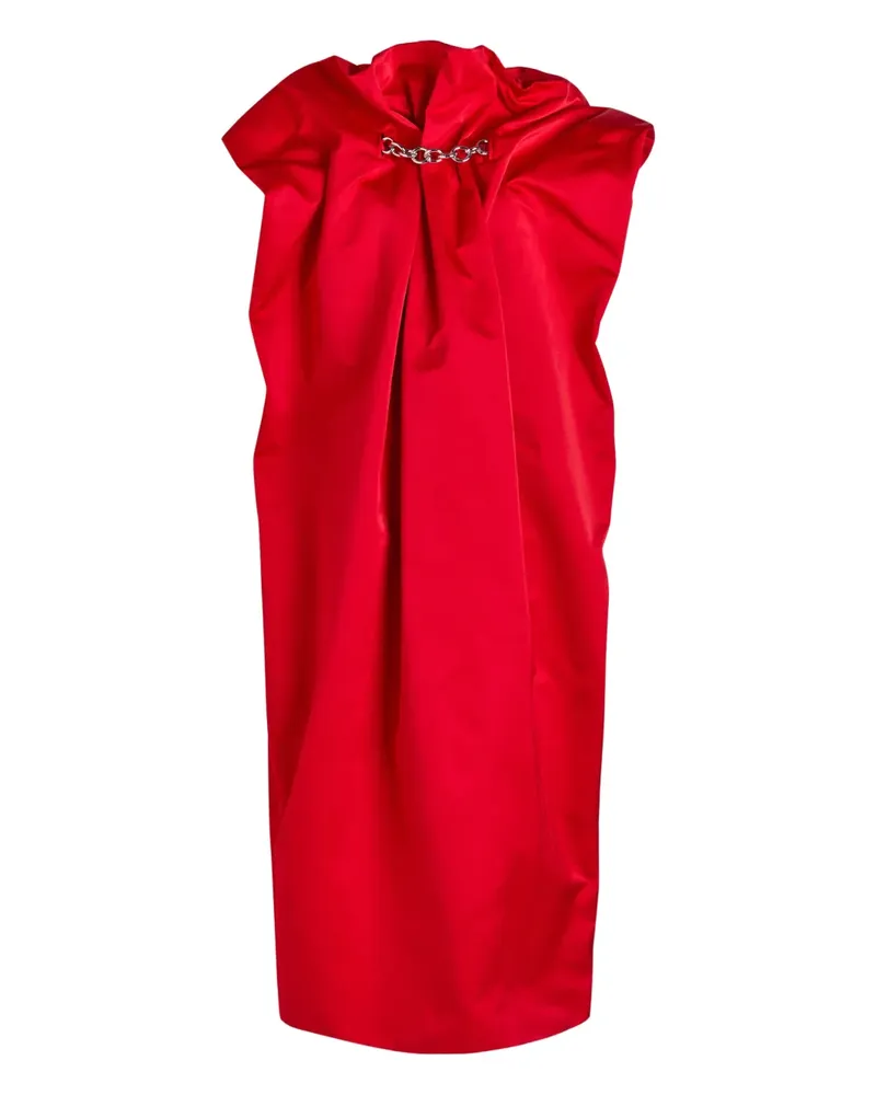 Simone Rocha chain-detail draped dress - Rot Rot