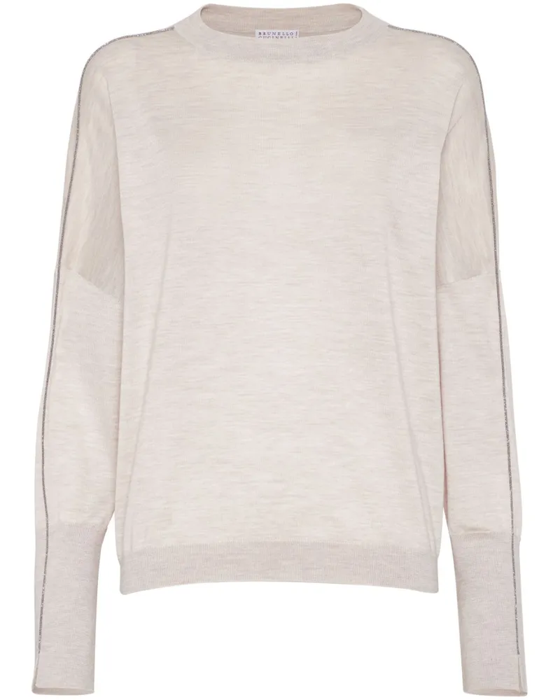 Brunello Cucinelli Klassischer Pullover - Nude Nude