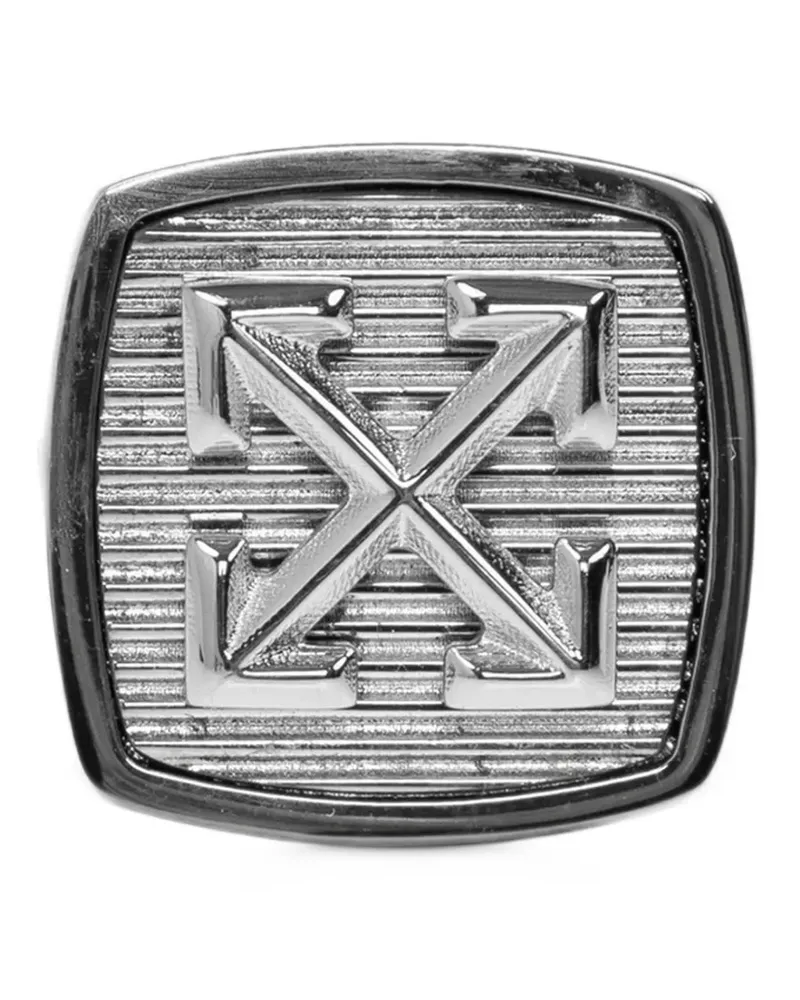OFF-WHITE Siegelring mit Pfeilen - Silber Silber