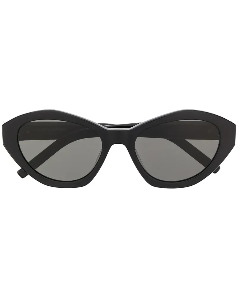 Saint Laurent SLM60' Cat-Eye-Sonnenbrille - Schwarz Schwarz
