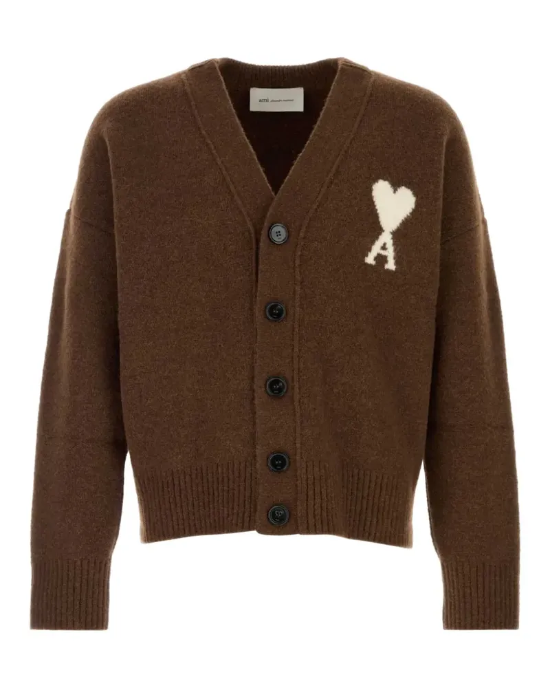 AMI Paris Ami de Coeur cardigan - Braun Braun