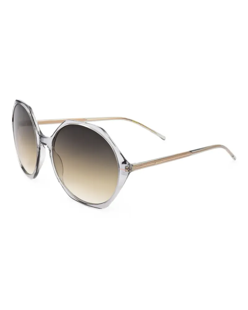 HUGO BOSS Sonnenbrille mit geometrischem Gestell - Grau Grau