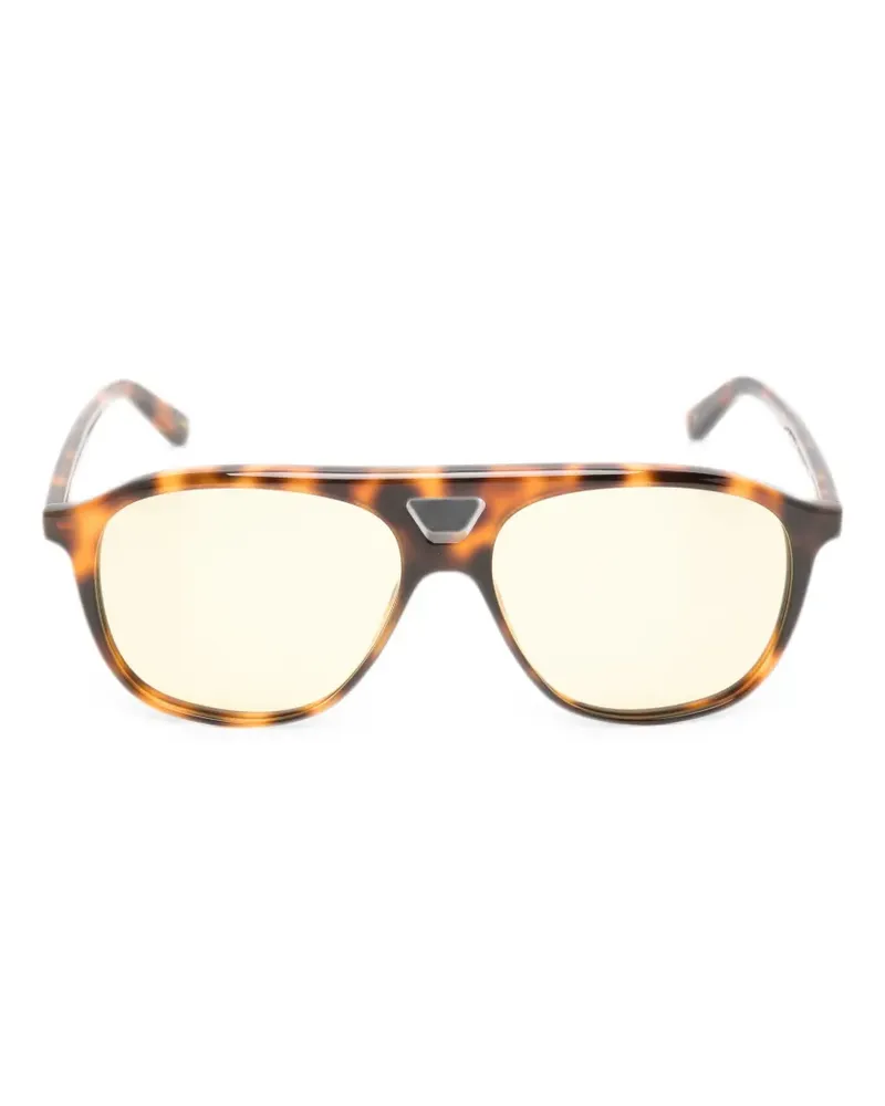 CHIMI tortoiseshell-effect pilot-frame sunglasses - Braun Braun