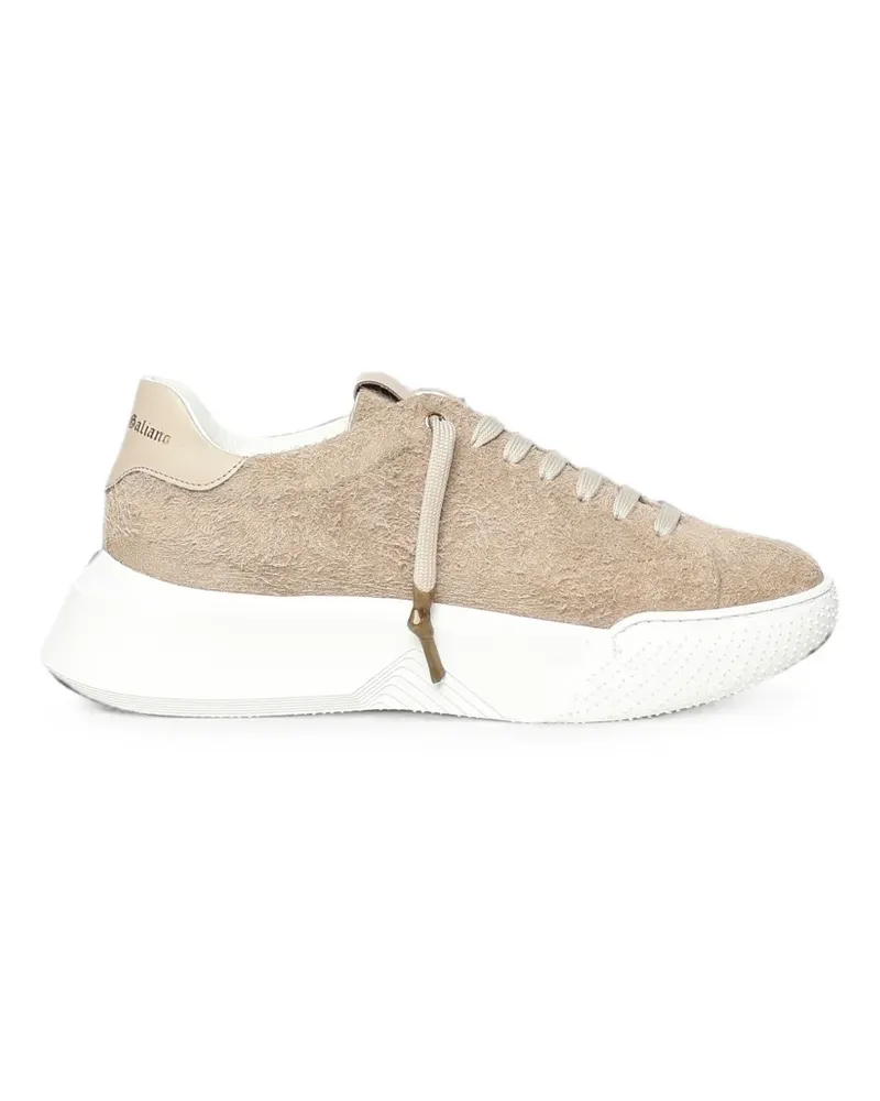 Giuliano Galiano Nemesis suede sneakers - Nude Nude