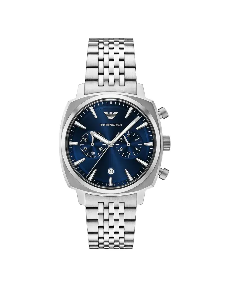 Emporio Armani Round-face 43mm - Blau Blau