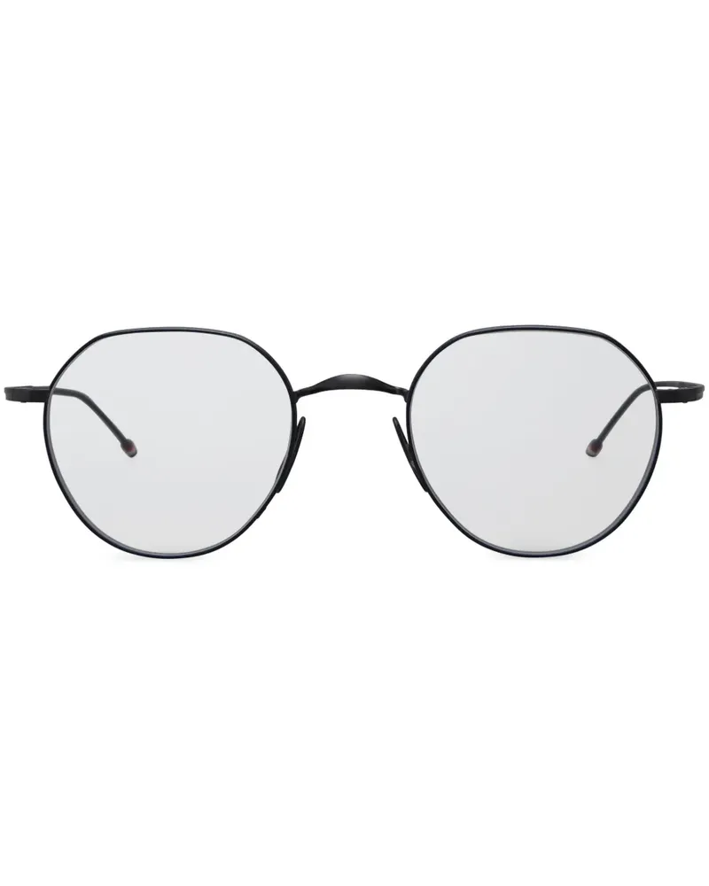 Thom Browne Brille mit rundem Gestell - Schwarz Schwarz