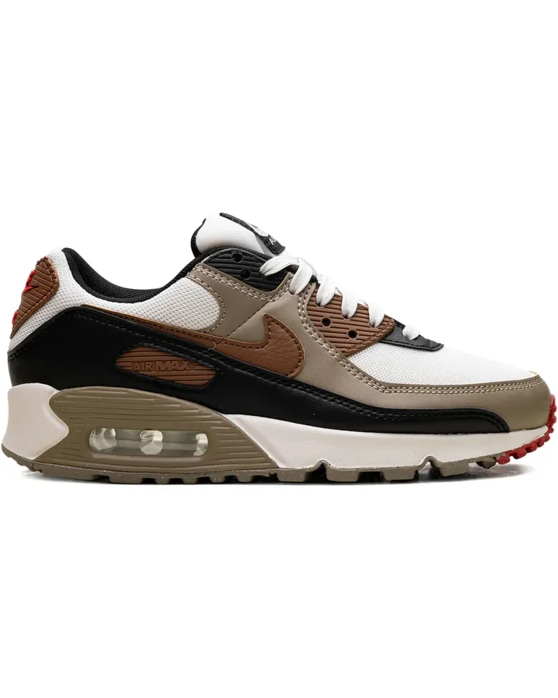 Nike Air Max 90 "Phantom/Black/Fire Red/Light British Tan" Sneakers - Braun Braun