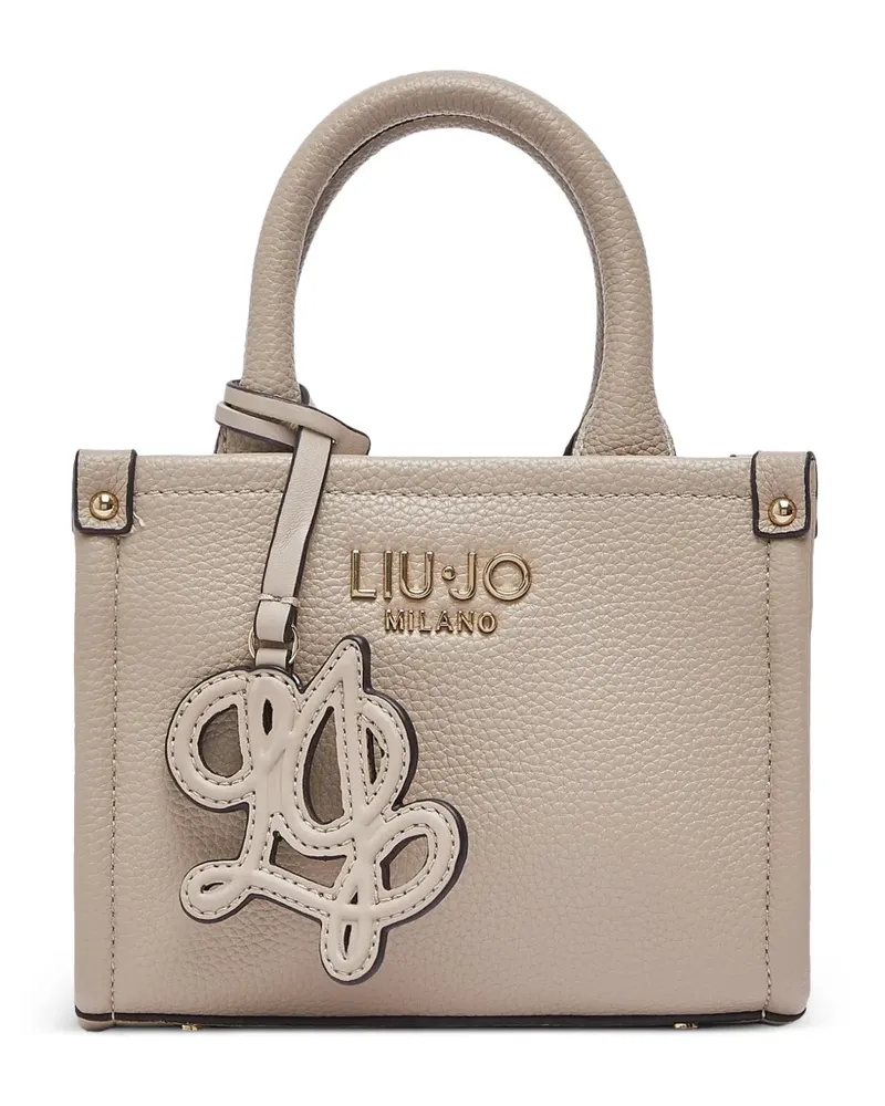Liu Jo Mini Schultertasche mit Jacquard-Riemen - Nude Nude