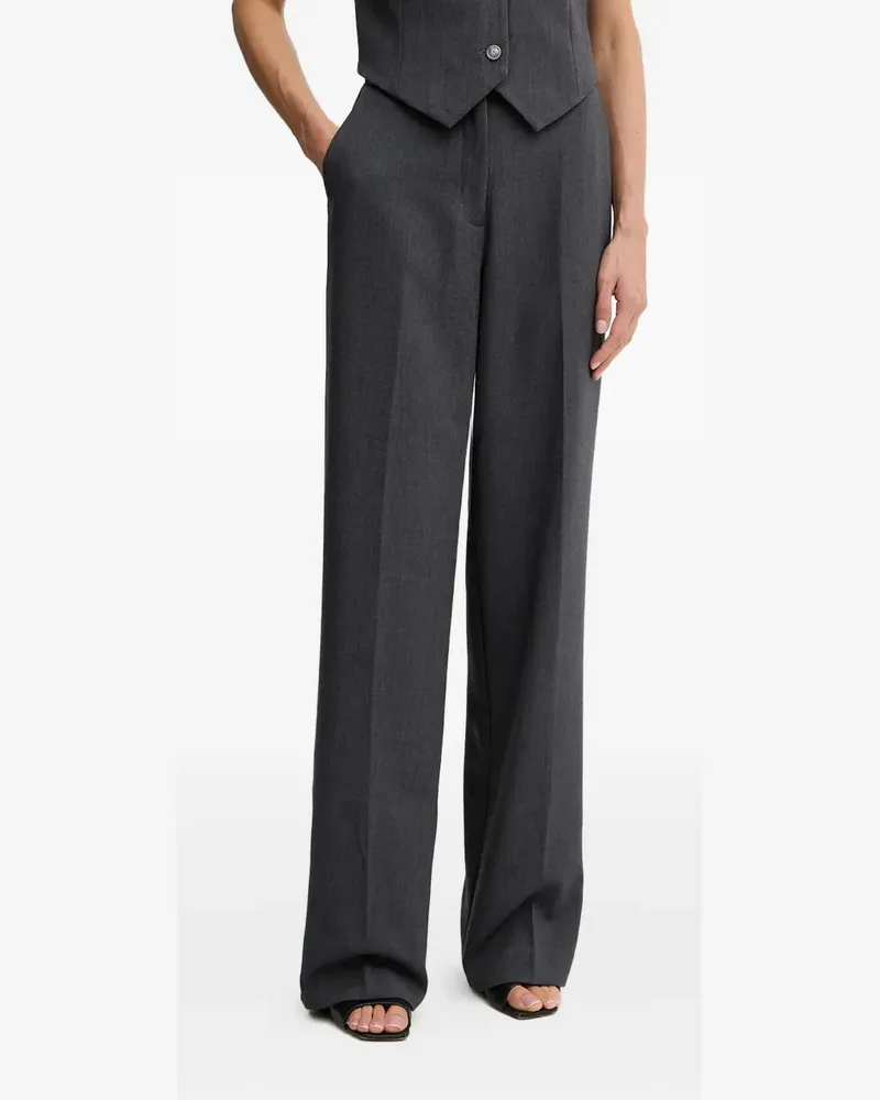 Guess metal-plaque trousers - Grau Grau