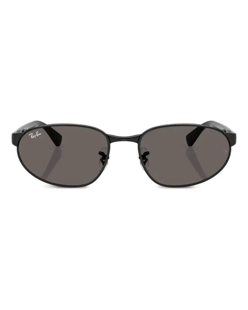 Ray Ban Sonnenbrille mit ovalem Gestell - Schwarz Schwarz