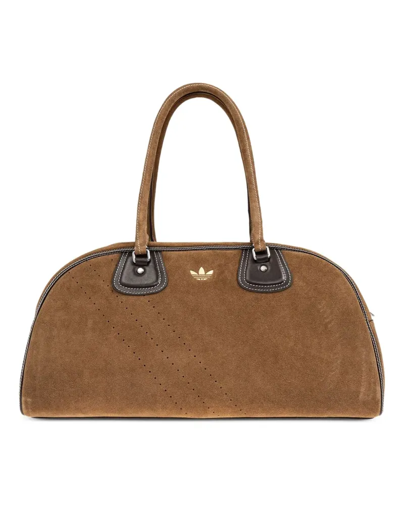 adidas Perforierte Wales Bonner Wildleder-Handtasche - Braun Braun