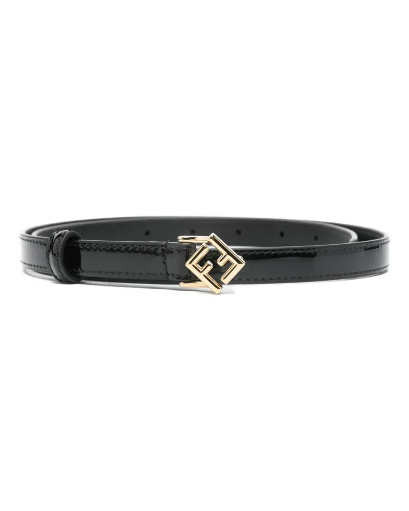 Fendi FF-buckle belt - Schwarz Schwarz