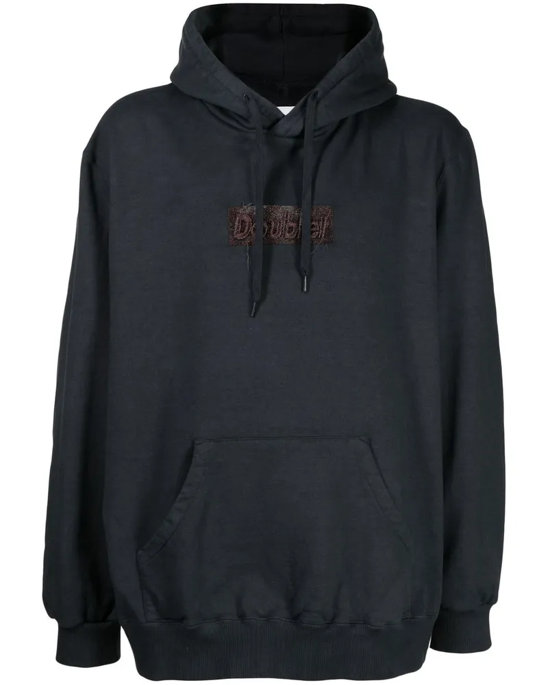 Doublet Hoodie mit Logo-Patch Grau