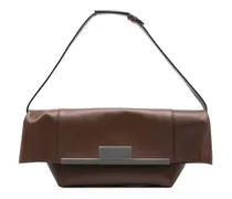 Kleine Clasp Clutch - Braun