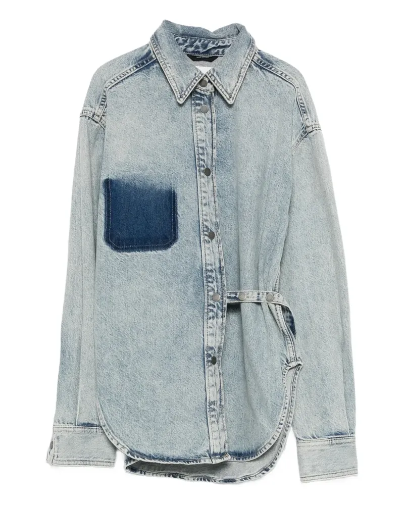 Haikure Bella belted shirt - Blau Blau