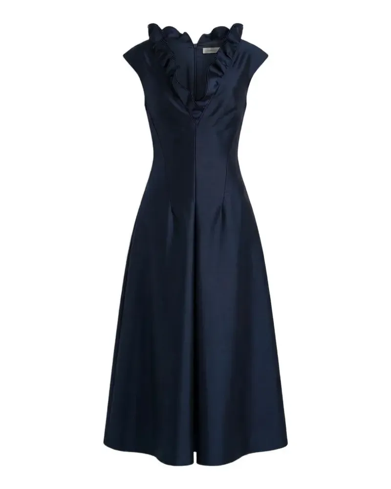 Alberta Ferretti Kleid mit V-Ausschnitt - Blau Blau