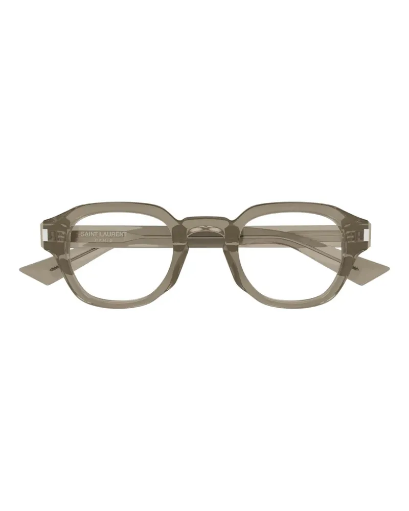 Saint Laurent geometric-frame glasses - Braun Braun