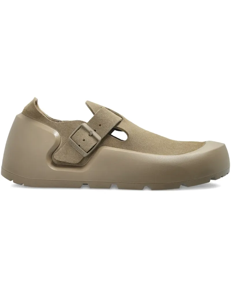 Birkenstock Reykjavik Nubuk-Sneakers mit Schnallenriemen - Nude Nude