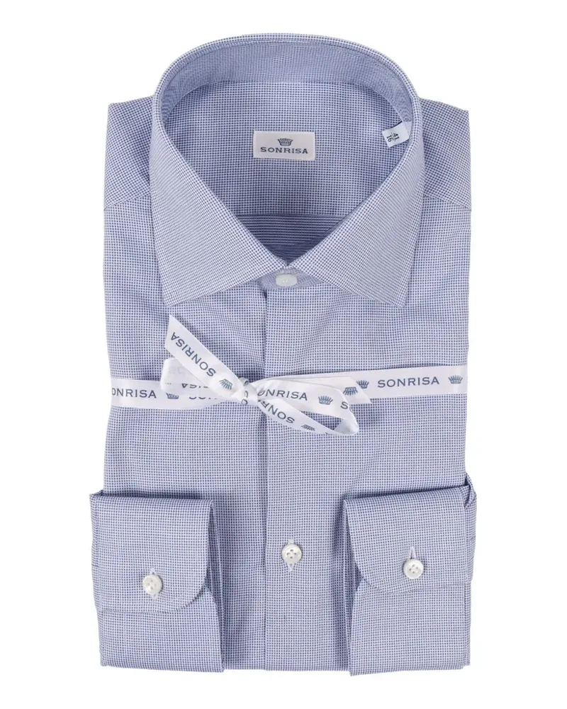 SONRISA textured shirt - Blau Blau