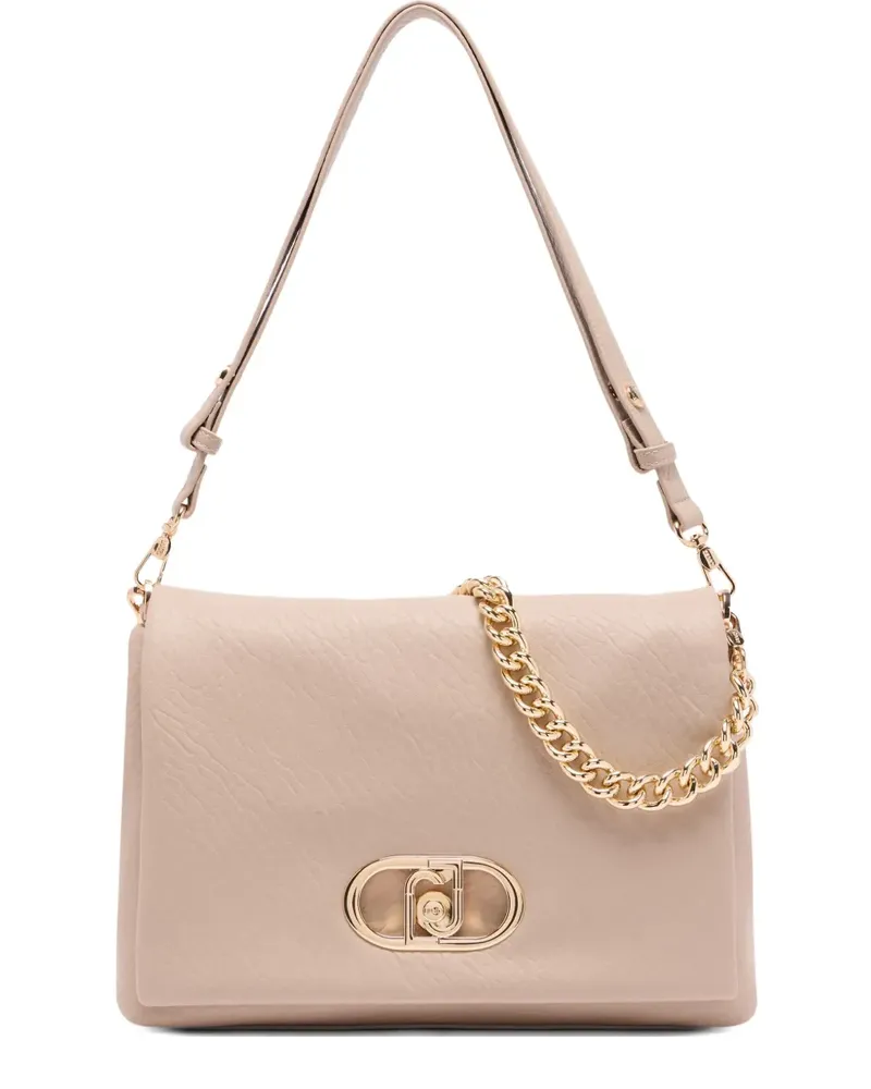 Liu Jo Große LaPuffy Schultertasche mit Kettenriemen - Nude Nude