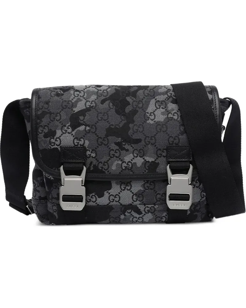 Gucci GG camouflage-print shoulder bag - Schwarz Schwarz