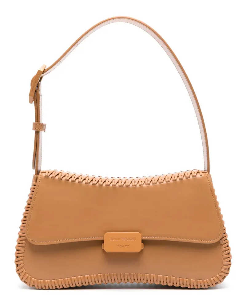 Emporio Armani Schultertasche aus Leder - Braun Braun