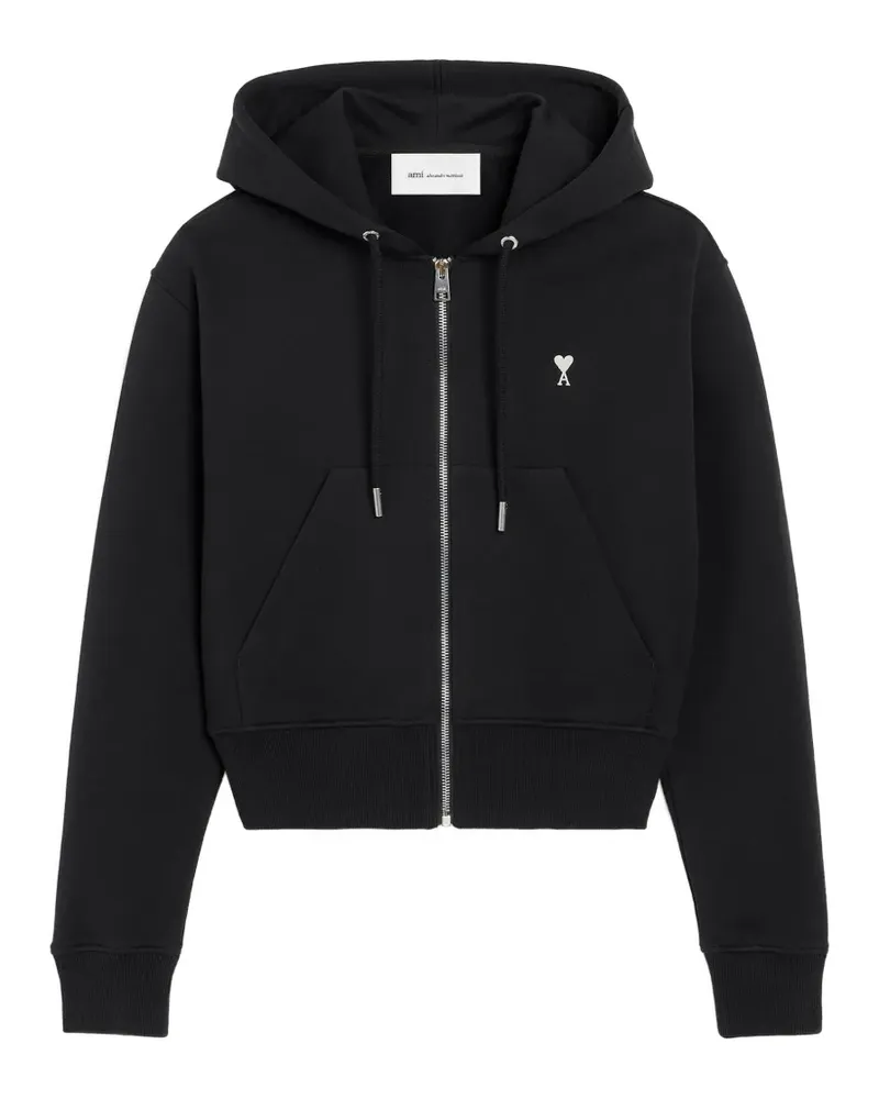AMI Paris Ami de Coeur Kapuzenjacke - Schwarz Schwarz