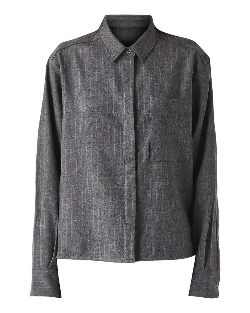 nine:inthe:morning Arizona pinstripe-pattern shirt - Grau Grau