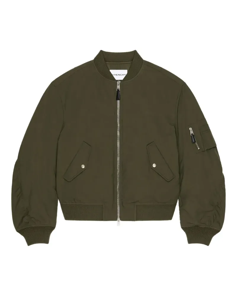 Givenchy Couture Seam Bomberjacke mit  Stamp-Print - Grün Grün