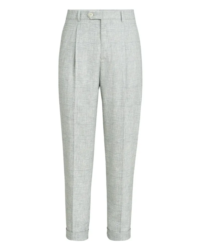 Brunello Cucinelli Karierte Hose - Grau Grau