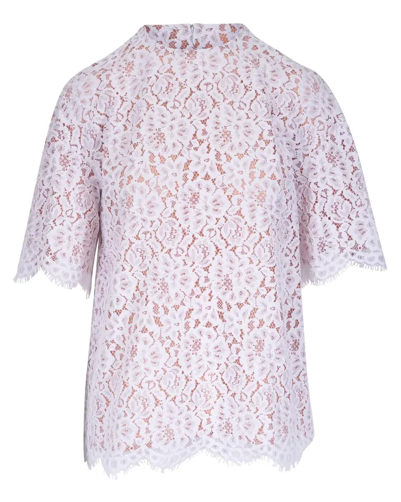 Michael Kors Spitzenoberteil mit Blumenmuster - Weiß Weiß