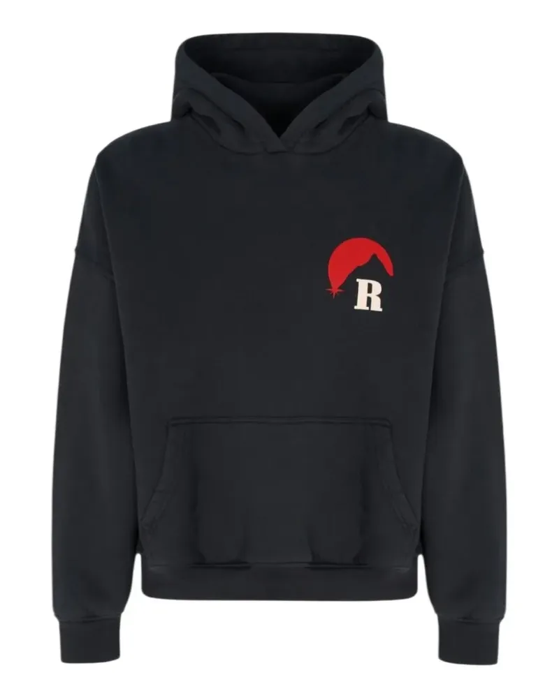 RHUDE Hoodie mit grafischem Print - Schwarz Schwarz