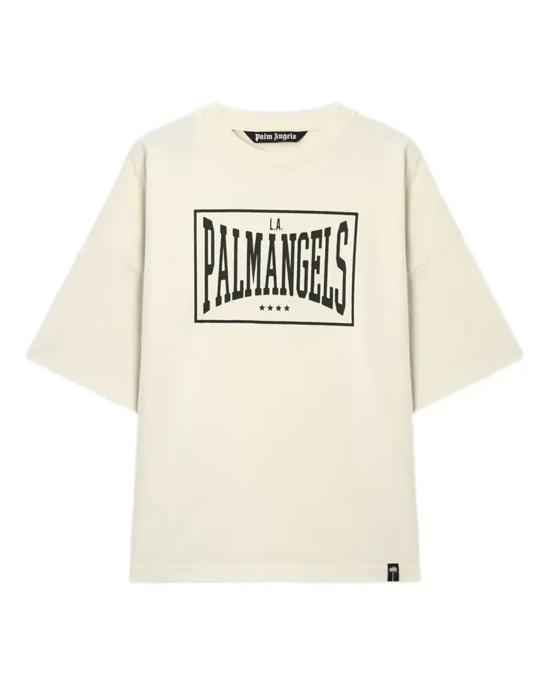 Palm Angels Box Logo loose T-Shirt - Nude Nude