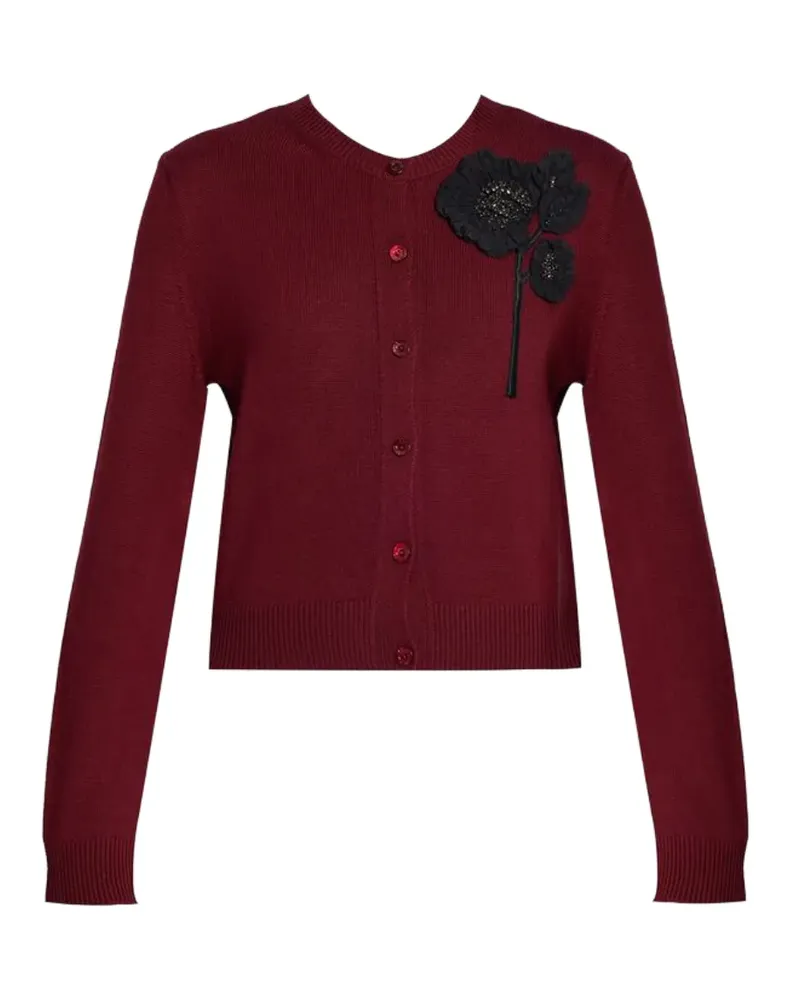 Erdem Cardigan mit Perlen - Rot Rot