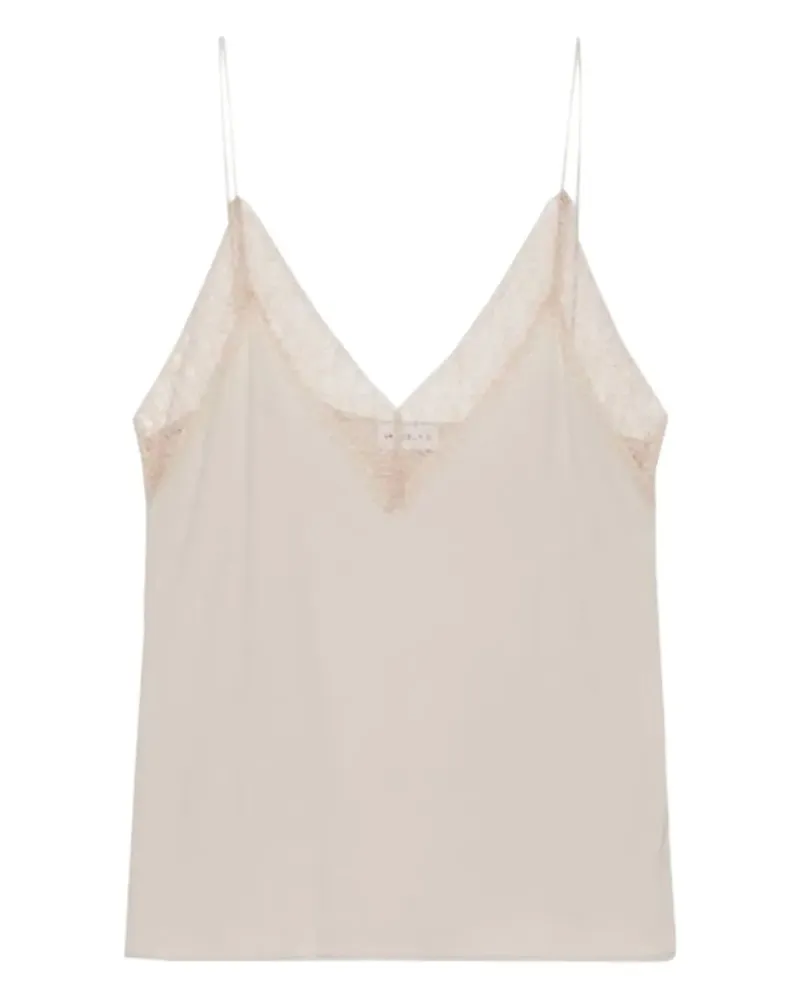 MARELLA lace-trim top - Nude Nude